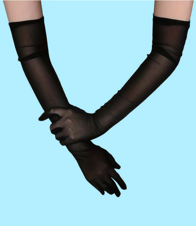 SOSHIN Montmartre zwarte nylon handschoenen