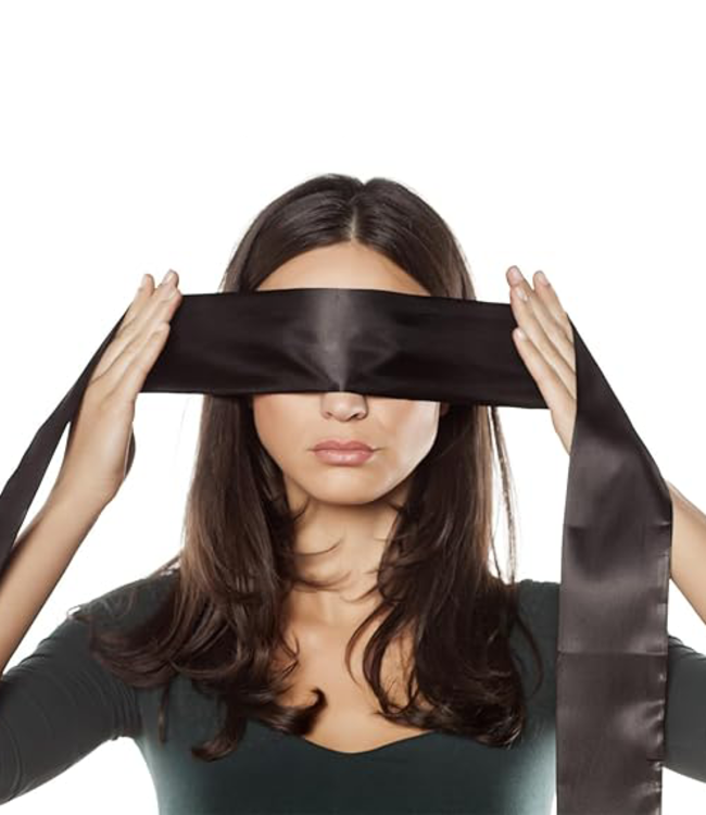 SOSHIN Bondy zwarte blinddoek satijn