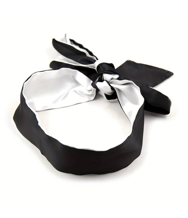 SOSHIN Bondy zwarte blinddoek satijn