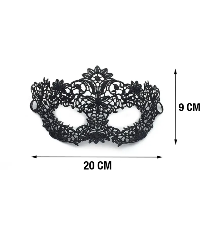 Anastasia sexy oogmasker zwart - Foto 3 Soshin