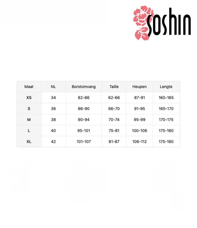 SOSHIN Selena lacelook nylon shirtje