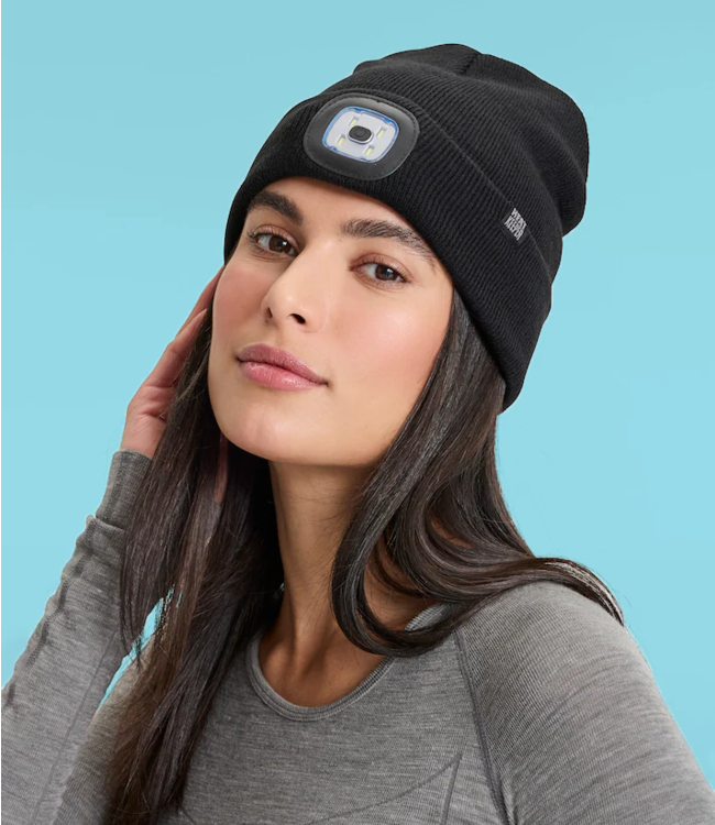 APOLLO Zwarte thermo muts met lamp