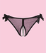 Pearl zwarte, nylon damesslip - Foto 1 Soshin
