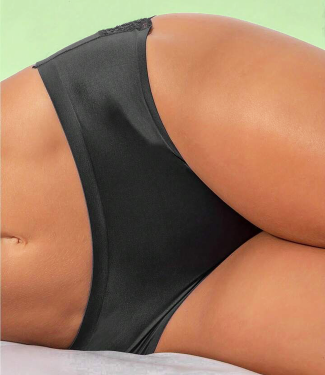 SOSHIN Penelope zwart stretch slipje