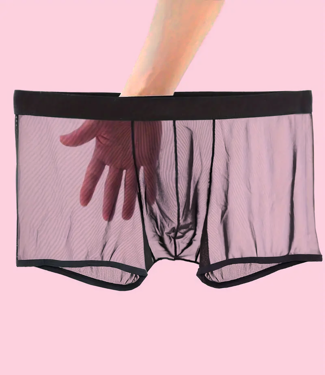 SOSHIN James zwarte, nylon boxershort