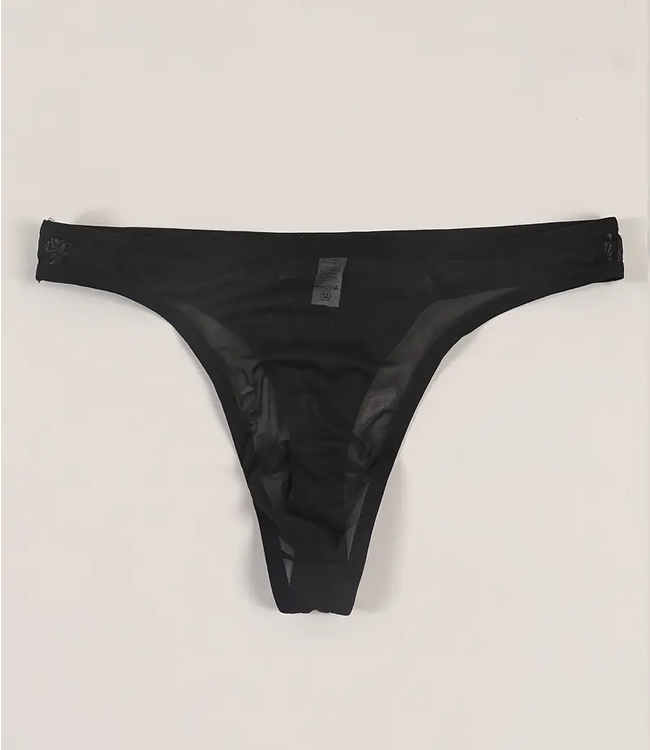 SOSHIN Edna zwarte nylonstring mannen