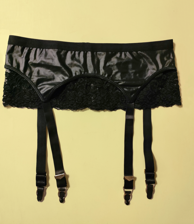 SOSHIN Atrani zwarte, leatherlook gordel