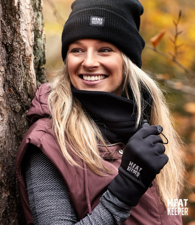 APOLLO Heatkeeper zwarte thermo muts