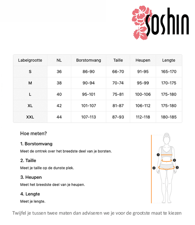 Alita zwarte, corrigerende body - Foto 3 Soshin
