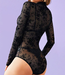 Yolanda body zwart met bloemen - Foto 2 Soshin