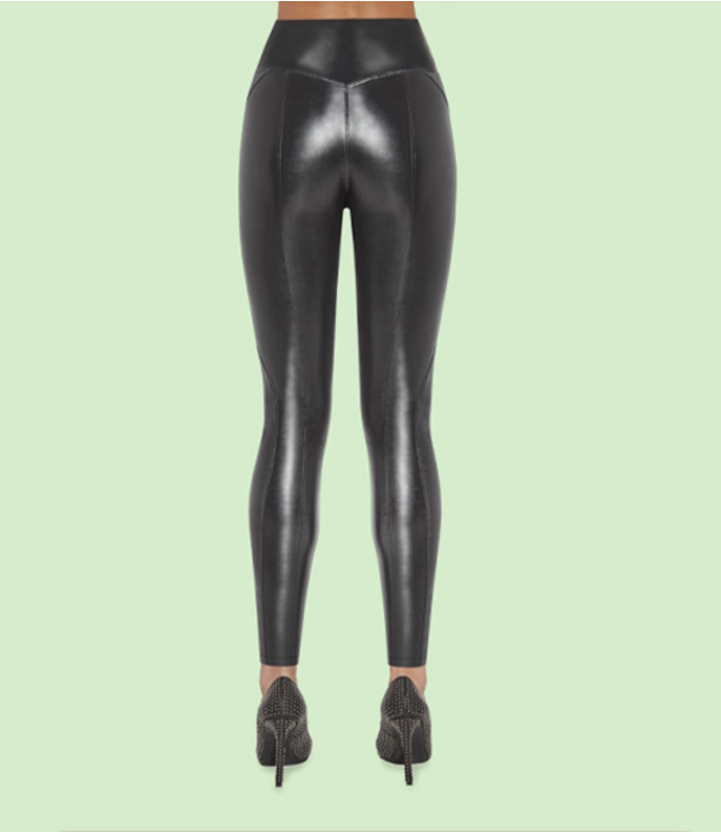BAS BLEU Audrey leatherlooklegging zwart