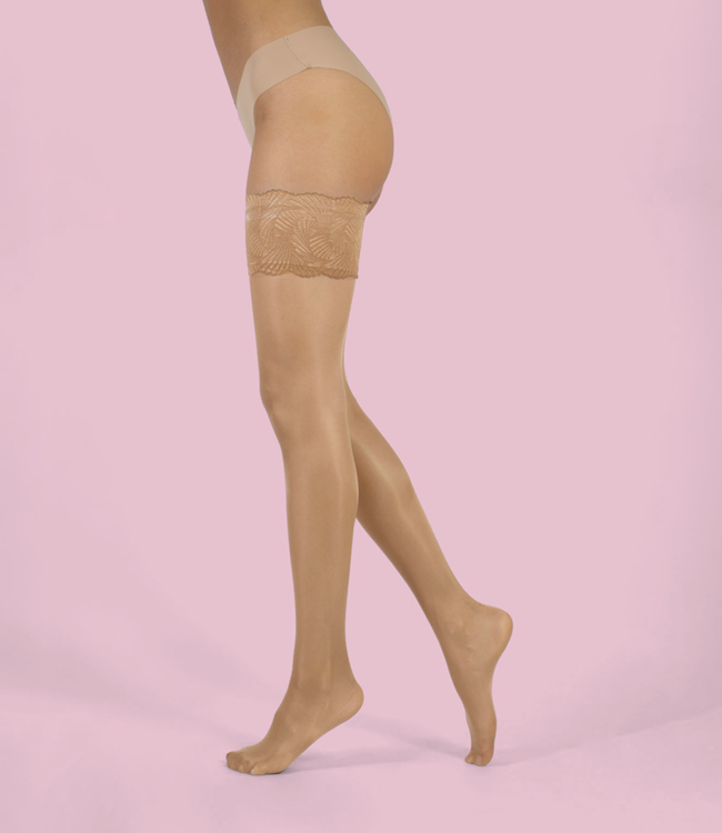 CETTE Versailles zwarte, plussize stayups