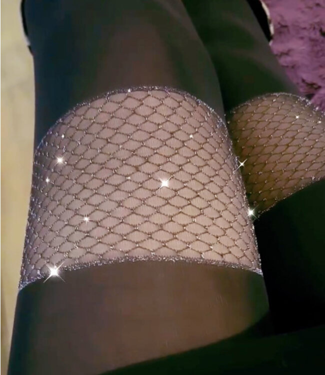 Amour Glamour 80 panty zonder kruisje Zwart - Foto 4 Soshin