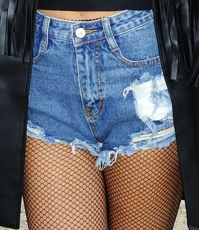 FIORE Greta zwarte zachte visnetpanty