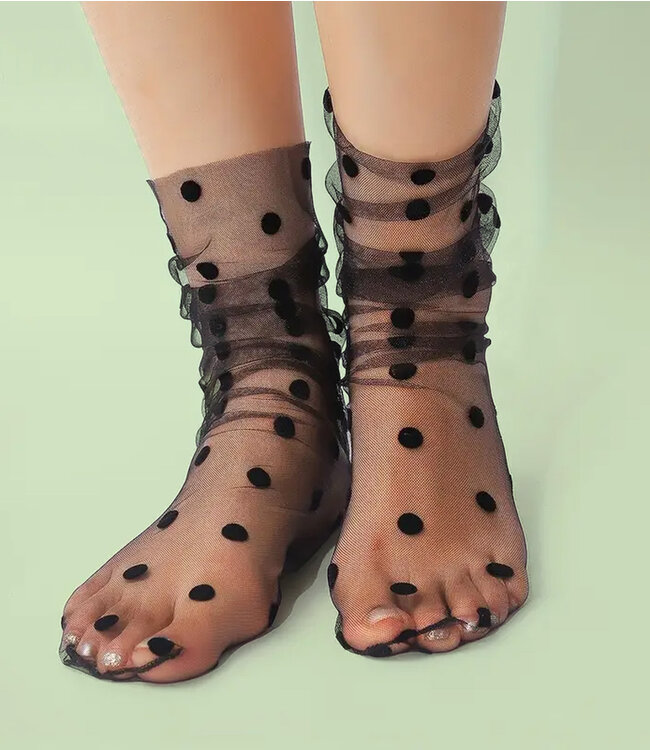 SOSHIN Polka Dot pantysokken met stippen