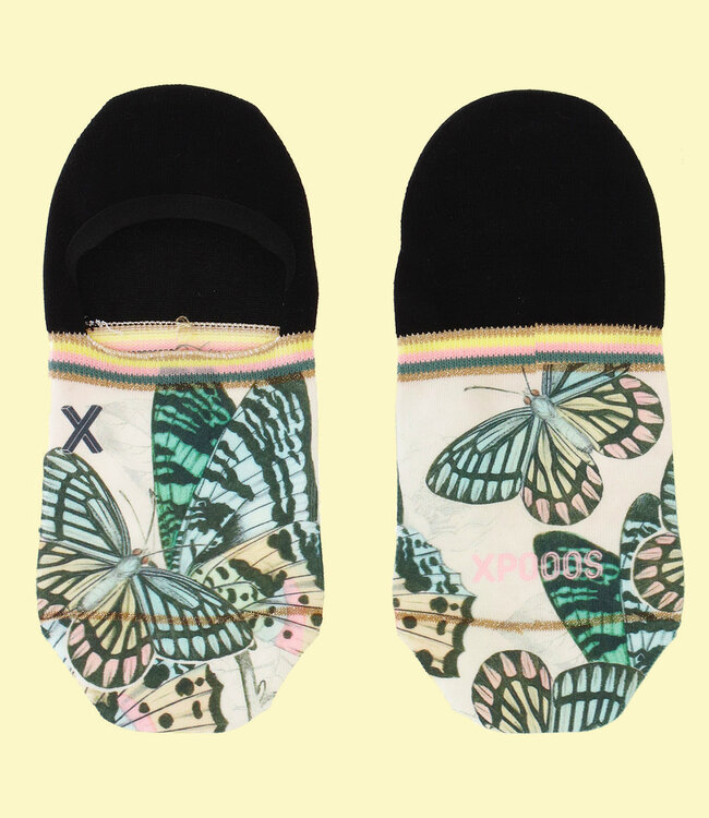 XPOOOS Butterfly sneakersokken multicolour