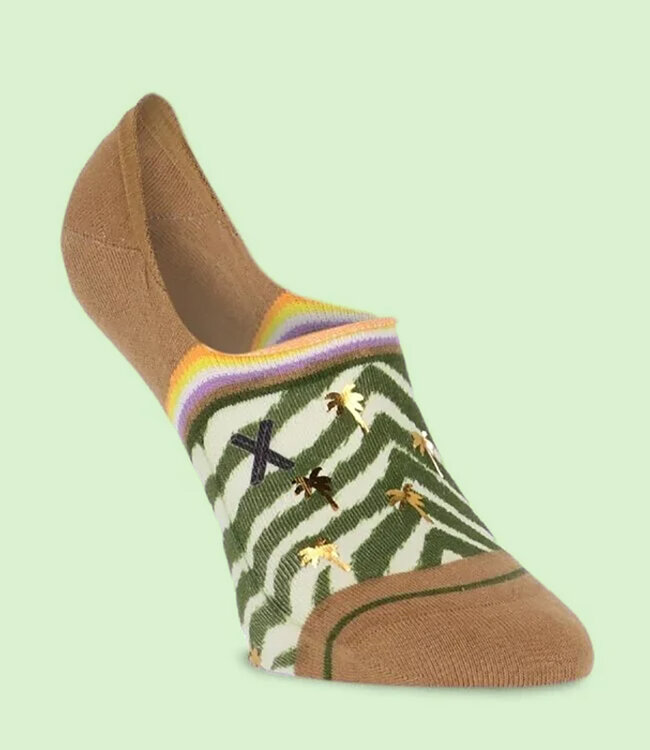 XPOOOS Marty bruine sneakersokken