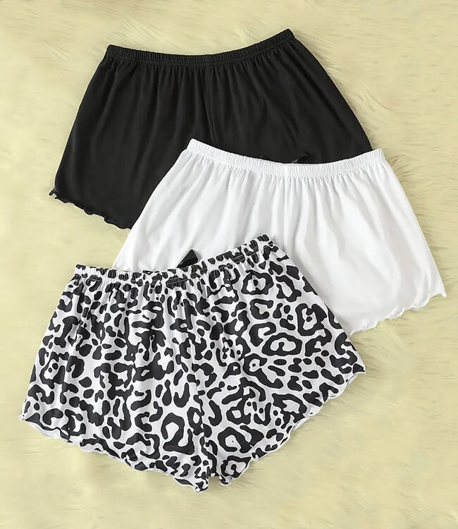 SOSHIN Bo dames shorts met strikje