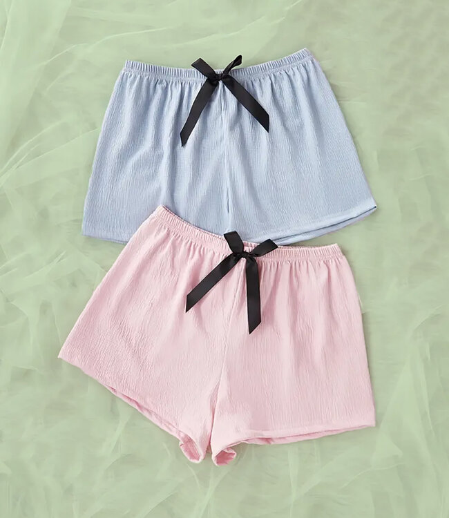 SOSHIN Kimiko vrolijke shorts in roze en blauw