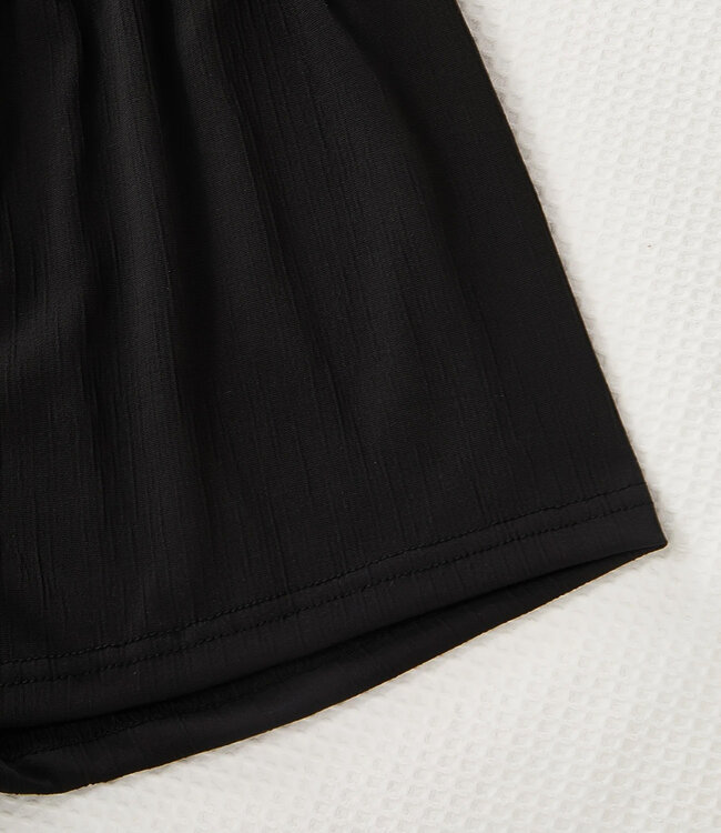 SOSHIN Keiko zwarte shorts met strikje