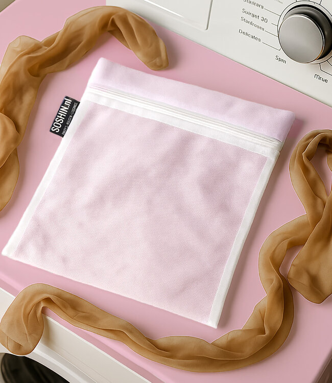 SOSHIN Apate waszakje wit met rits