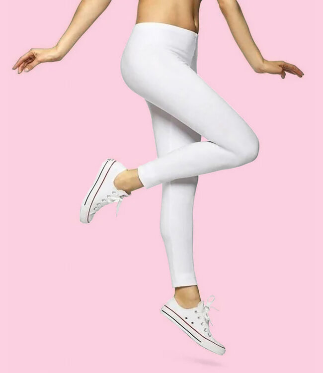 MARIANNE Mon Cheri katoenen, witte legging