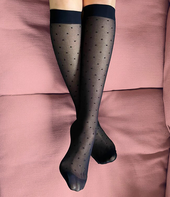 MARIANNE Petit Points kniekousen met stippen