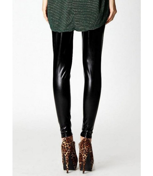 Gracia zwarte wetlook legging