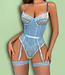 Larissa blauwe, kanten body - Foto 1 Soshin