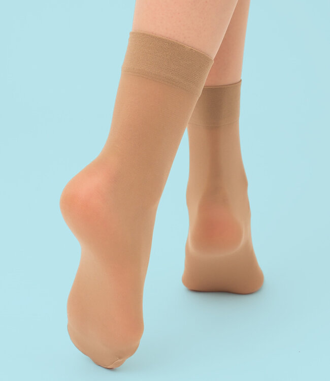 GIULIA 2x Easy 40 huidkleurige pantysokken