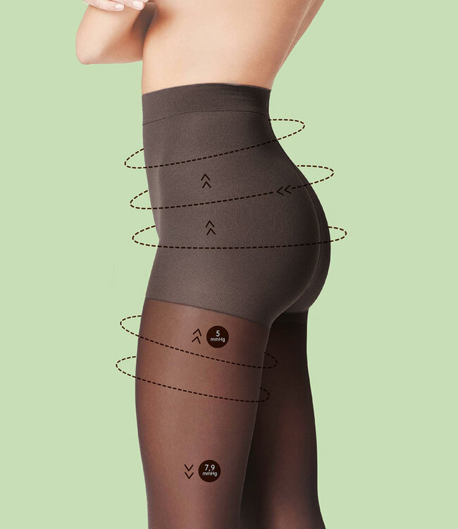 FIORE Comfort 40 support panty zwart