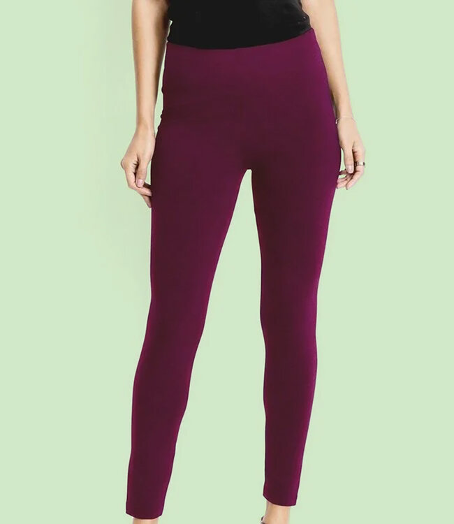 SARLINI Rose katoenen, bordeaux enkellegging