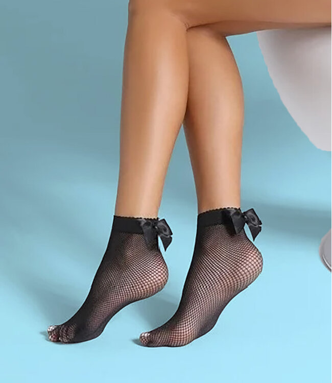 BAS BLEU Ditta zwarte visnet pantykousjes