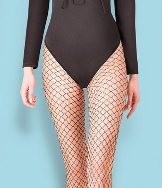 GABRIELLA Betty Page grove, zwarte netpanty