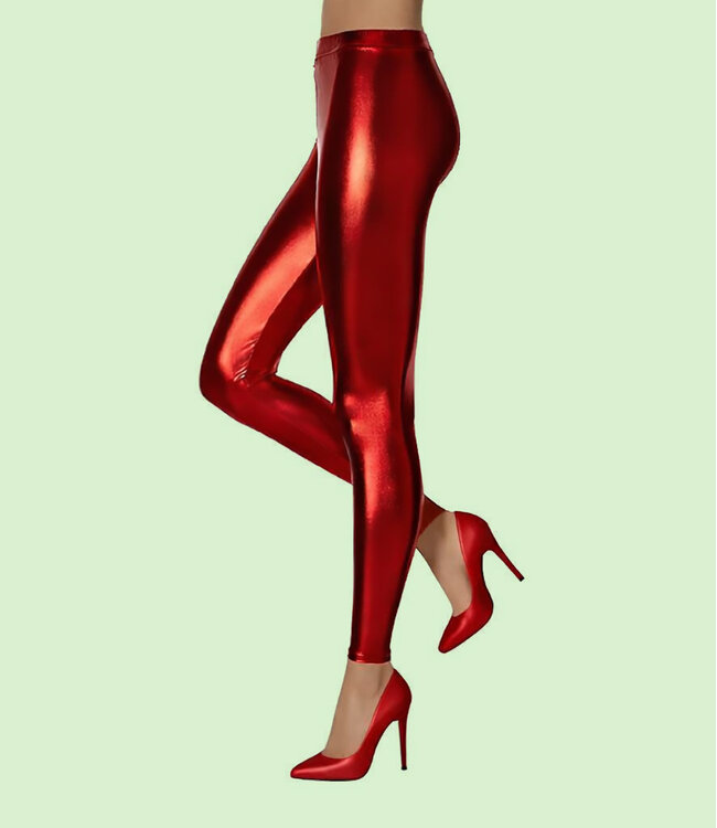 APOLLO Grease rode wetlooklegging