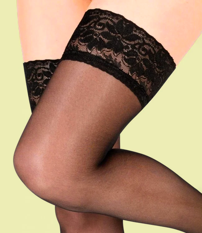 MARILYN From Paris 15 kousen zwart [GEDRAGEN]