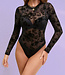 Yolanda body zwart met bloemen - Foto 1 Soshin