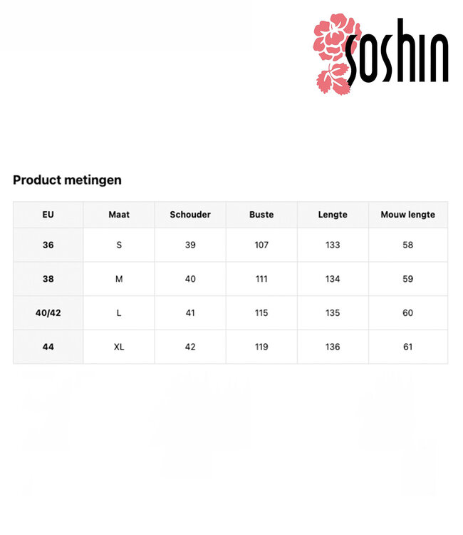 SOSHIN La Nuit zwarte peignoir