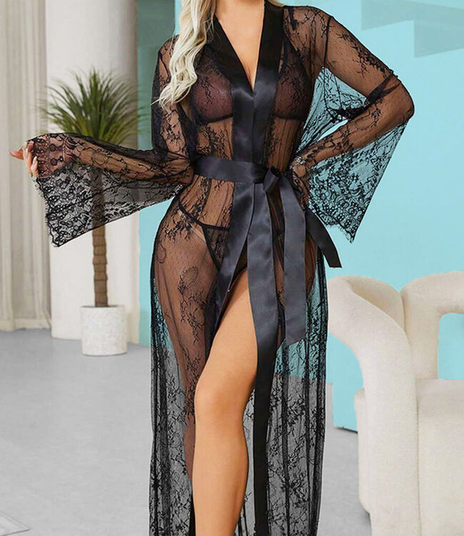 SOSHIN La Nuit zwarte peignoir