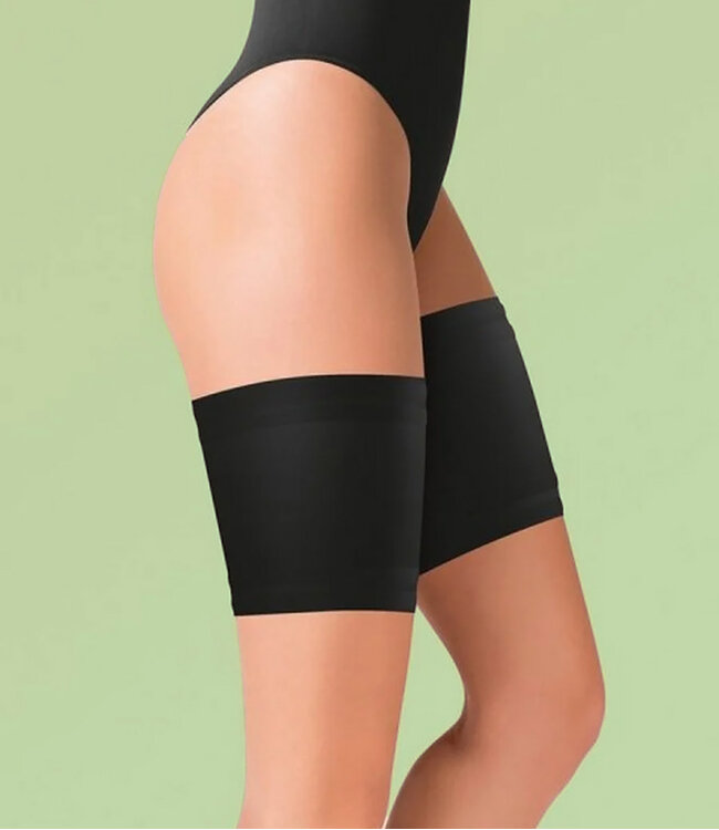 GABRIELLA Satin anti-schuur kousenband huid