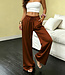Stylish bruine, satijnen broek - Foto 1 Soshin