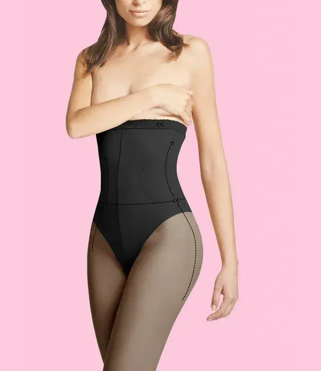 FIORE High Waist Bikini 20 zwarte taillepanty