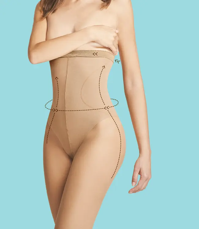 High Waist Bikini 20 hoge taille panty Huidskleur - Foto 1 Soshin