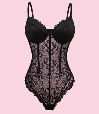 Clara kanten nylon body - Soshin
