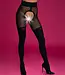 French Kiss open kruis panty kousen look Zwart - Foto 4 Soshin