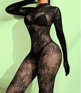 SOSHIN Flower Me kanten catsuit Flower Me kanten catsuit