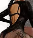 Flower Me zwarte, kanten catsuit - Foto 2 Soshin