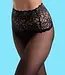 Naked 30 zwarte panty met plakrand - Foto 1 Soshin