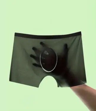 Terrence zwarte nylon boxershort