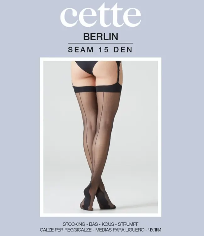 Berlin 15 - 100% nylonkousen met naad Huidskleur - Foto 4 Soshin